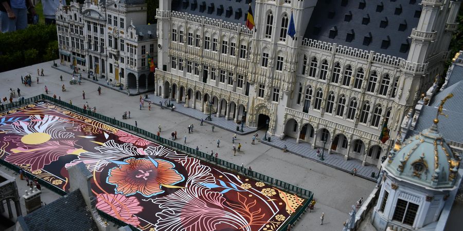 image - Exposition en Avant-Première du Tapis de Fleurs de la Grand Place à Mini-Europe