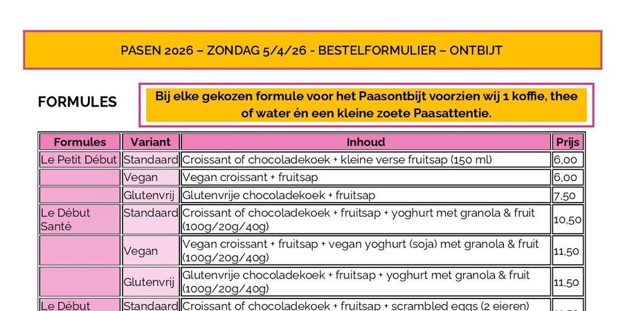 image - Petit-déjeuner de Pâques