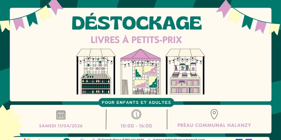 image - Déstockage du printemps 2026 à la bibliothèque d'Halanzy