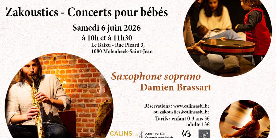 image - Zakoustics - Concert pour bébés (0-3 ans) - Saxophone Soprano