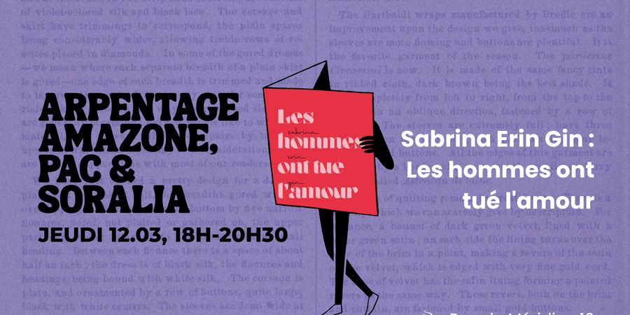 image - Arpentage : Les hommes ont tué l'amour de Sabrina Erin Gin (PAC, Soralia & Amazone)