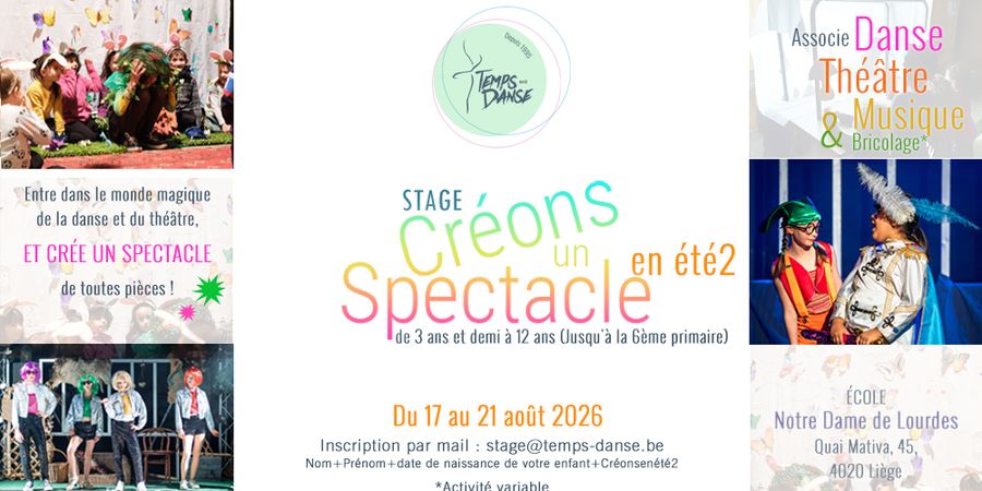 image - STAGE ENFANT « CRÉONS UN SPECTACLE » DANSE & THÉÂTRE