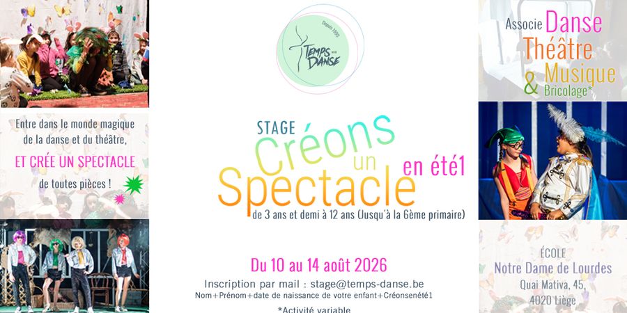 image - STAGE ENFANT « CRÉONS UN SPECTACLE » DANSE & THÉÂTRE