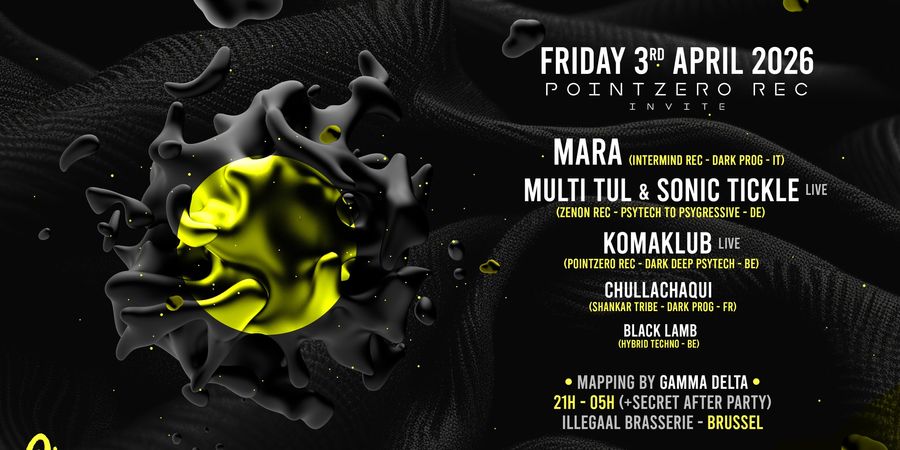 image - POINTZERO REC invite MARA / SONIC TICKLE / MULTI TUL / KOMAKLUB & more + After Partyy