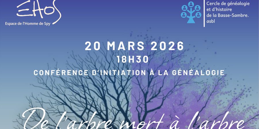 image - Conférence d'initiation à la généalogie - De l'arbre mort à l'arbre en fleurs