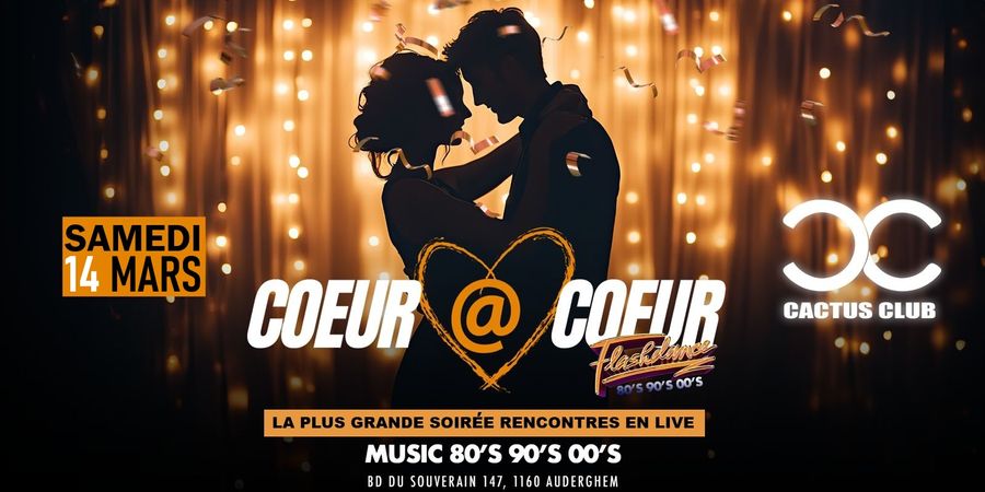 image - Soirée 30+ | FLASHDANCE > Grande Soirée Rencontres en Live