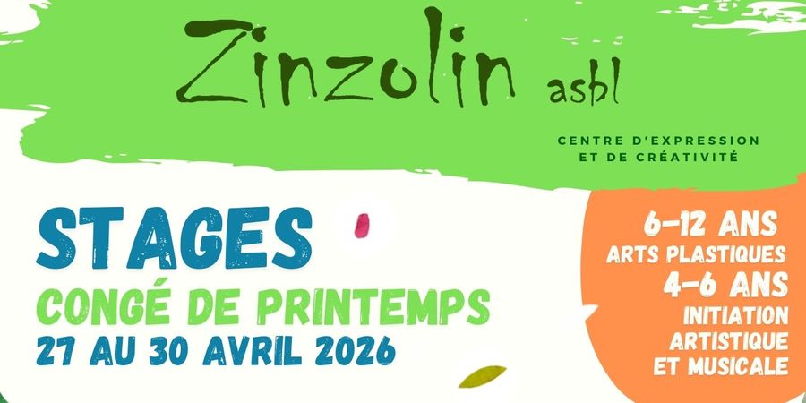 image - Stages artistiques - congé de printemps - 4-6 ans et 6-12 ans