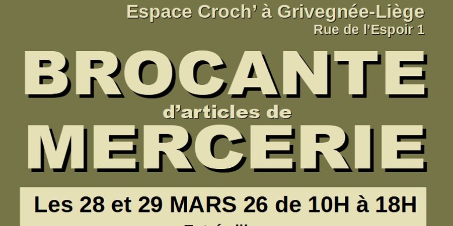 image - Brocante d'articles de mercerie