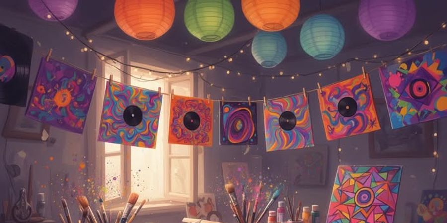 image - Atelier de création et de customisation de pochettes de vinyles - pour enfants
