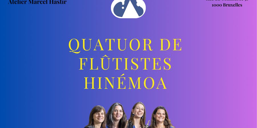 image - Quatuor de flûtistes Hinémoa – Oeuvres de Lacaze; Yoshimatsu; Jongen; Dvorak …..