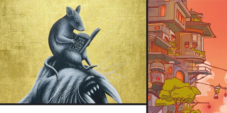 image - Entre Art contemporain et Art urbain : Noir Artist - Jaune - Psoman