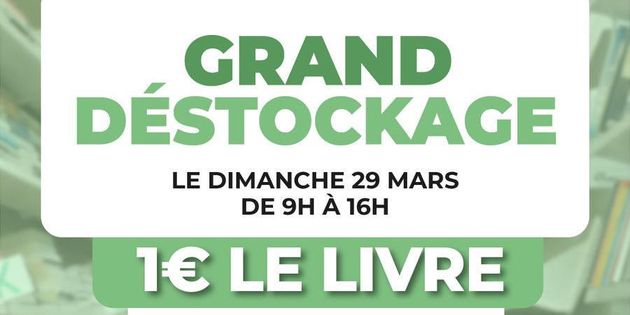 image - Grand déstockage de livre