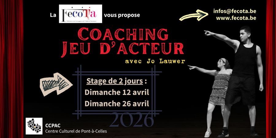 image - Stage Coaching - Jeu d'acteur