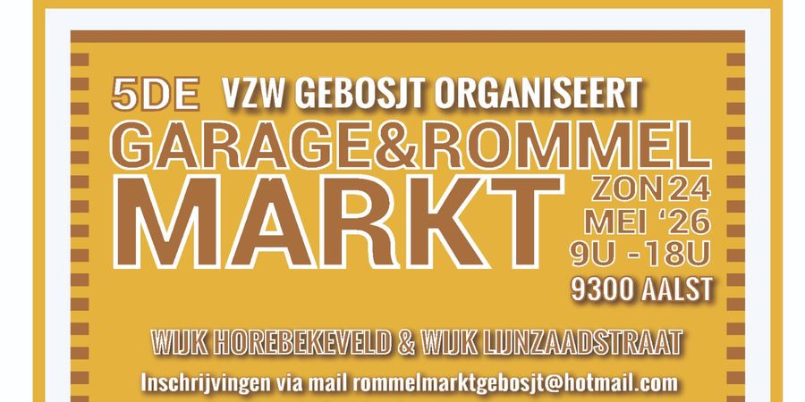 image - 5de garage en rommelmarkt (wijk Horebekeveld en wijk Lijnzaadstraat)
