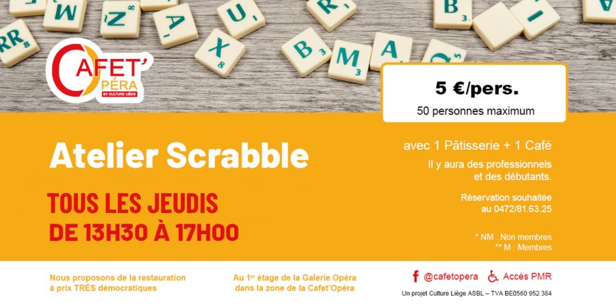 image - Atelier Scrabble de la Cafet' Opera
