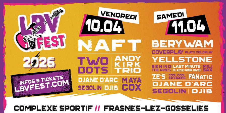 image - LBV FEST #4 - 10 & 11 avril 2026
