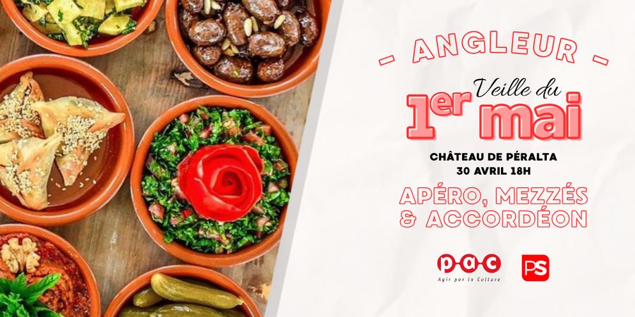 image - Veille du premier mai à Angleur : apéro, mezzés & accordéon