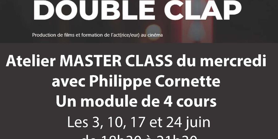 image - Atelier Master Class Philippe Cornette