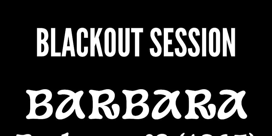 image - Blackout Session - Barbara - Barbara n°2 (1965)