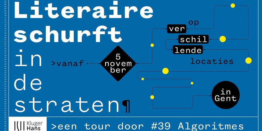 image - Literaire Schurft in de straten van Gent