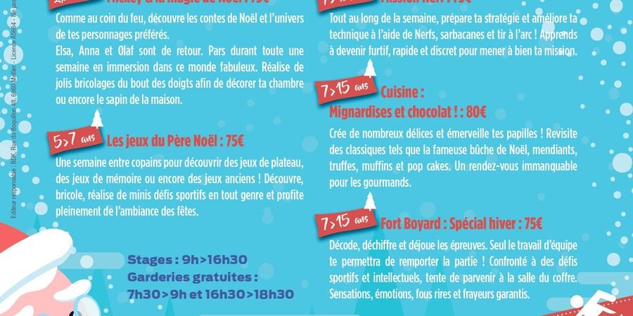 image - Stages BDK Noël et Nouvel an