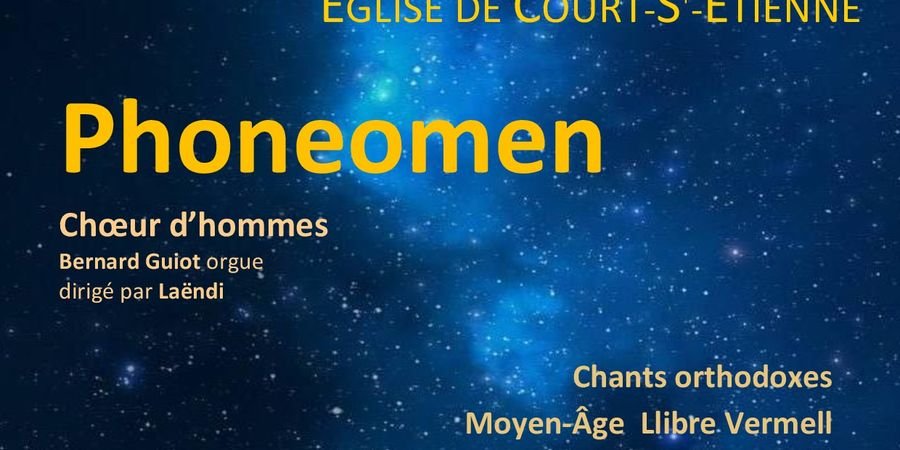 image - Concert de Noël  Phoneomen choeur d'hommes