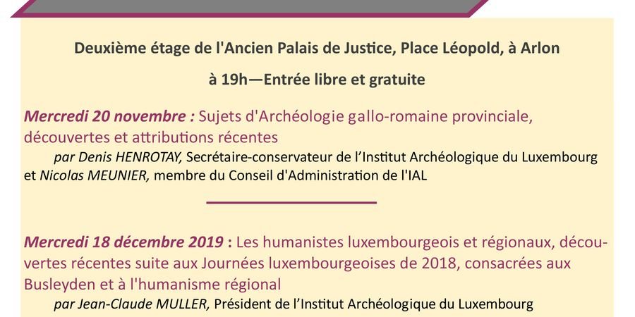 image - Conférence - Sujets d'archéologie gallo-romaine provinciale : les récentes découvertes et attributions