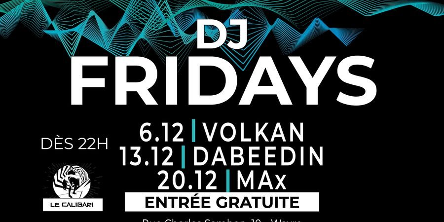 image - DJ Fridays - Volkan