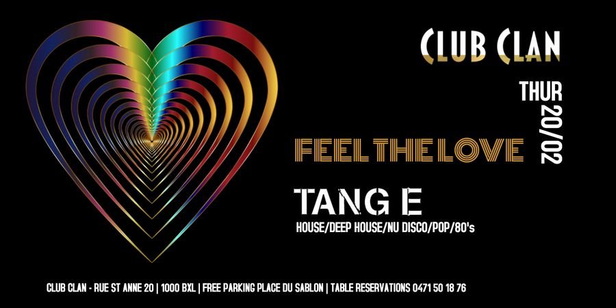 image - Club Clan presents Feel the love Thursdays