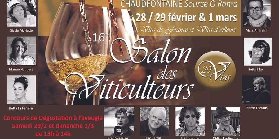 image - Salon des Viticulteurs de Chaudfontaine: concours à l'aveugle de dégustation de vins