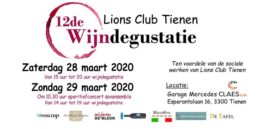 image - 12de Wijndegustatie Lions Club Tienen