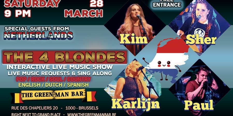 image - The 4 Blondes from The Netherlands - Interactive Live Music Show