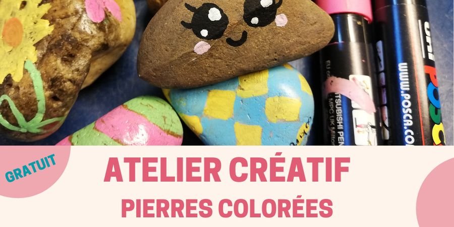 image - Atelier créatif Parent/Enfant - Pierres colorées