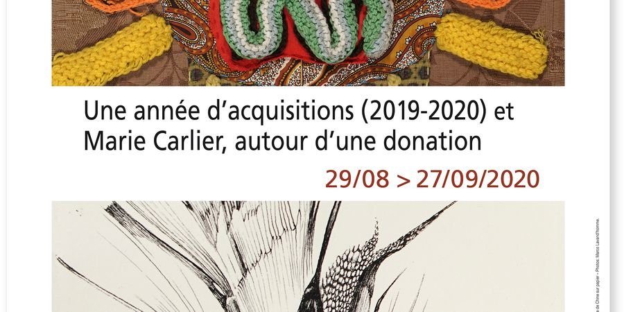 image - Une année d'acquisitions (2019-2020) et Marie Carlier, autour d'une donation