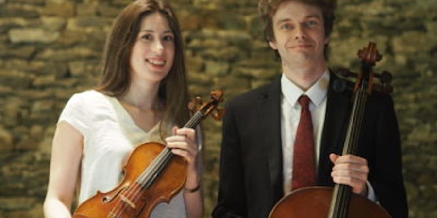image -  Duo Sophie Ackermann (viool) en Nicolas Deletaille (cello)