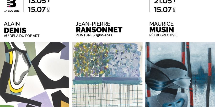 image - La Boverie présente trois artistes liégeois : Alain Denis, Jean-Pierre Ransonnet, Maurice Musin