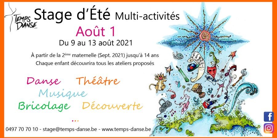 image - Stage Enfant multi-activités du 9 au 13 août 2021