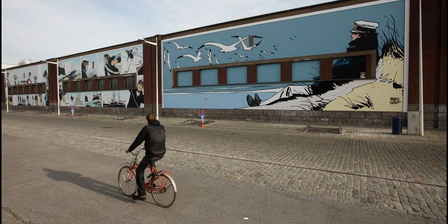 image - Fietstocht in Brussel tussen strips, street art en graphic novels