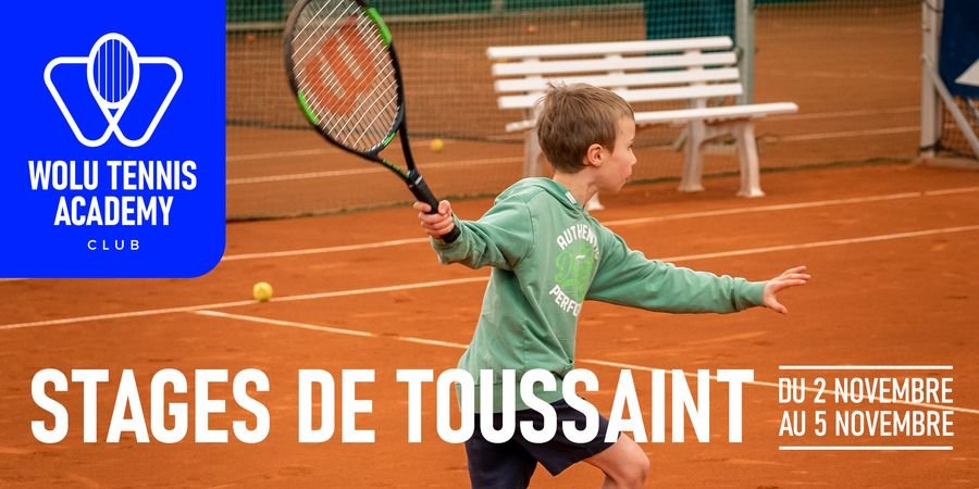 image - Des Stages à la Toussaint au Wolu Tennis Academy Club !