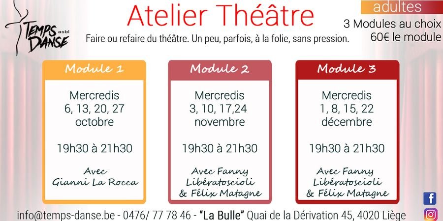 image - Atelier Théâtre Adultes