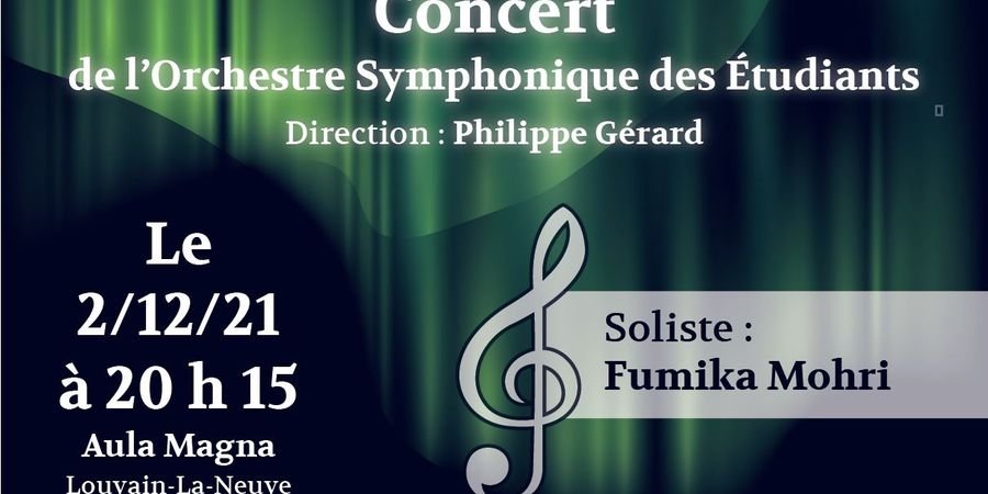 image - Concert de l'Orchestre Symphonique des Etudiants de Louvain-la-Neuve