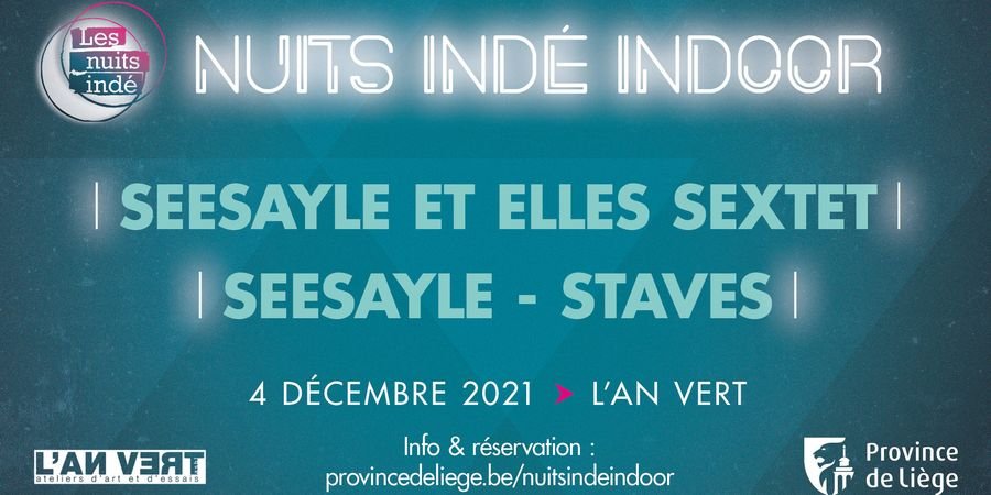 image - Nuits Indé Indoor 2021 - Seesayle et Elles Sextet + Seesayle Staves