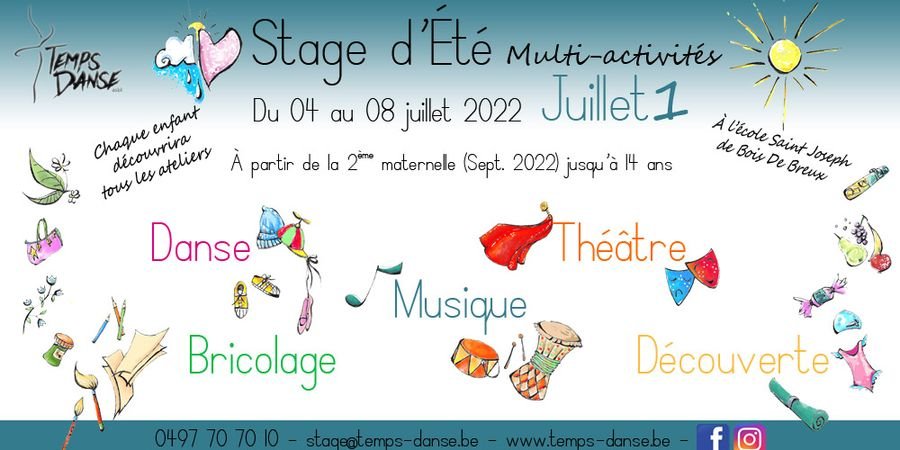 image - Stage Multi-Activités pour enfants du 4 au 8 juillet