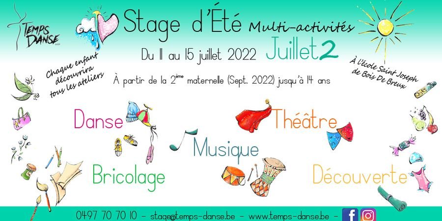 image - Stage Multi-activités du 11 au 15 juillet
