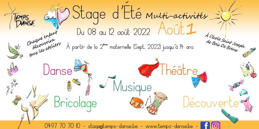 image - Stage Multi-activités du 08 au 12 août