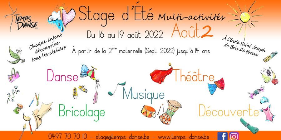 image - Stage Multi-activités du 16 au 19 août