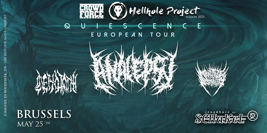image - Quiescence European Tour - Analepsy - Cenotaph - Maximize Bestiality