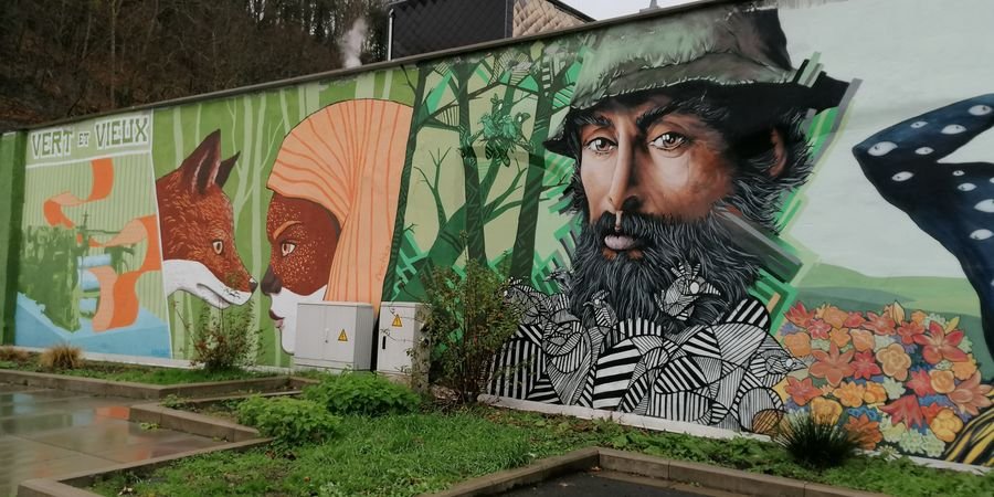 image - Parcours de fresques et arts de la rue dans la ville de Verviers  