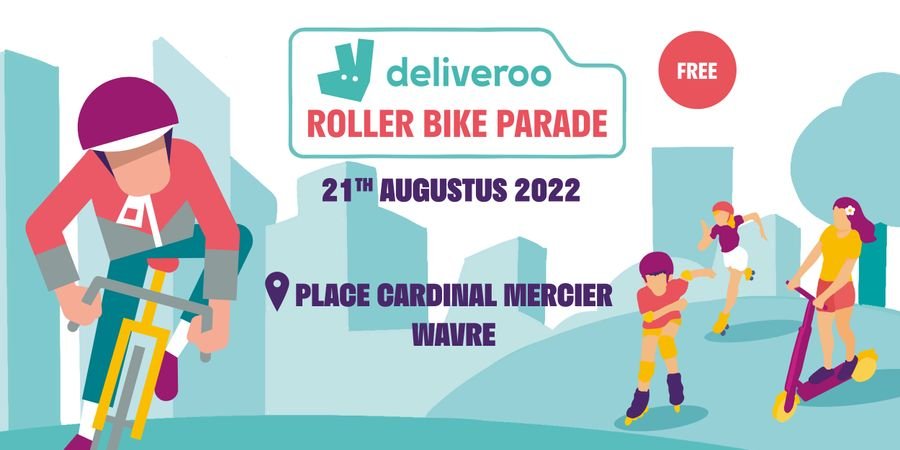image - Deliveroo Roller Bike Parade - Wavre