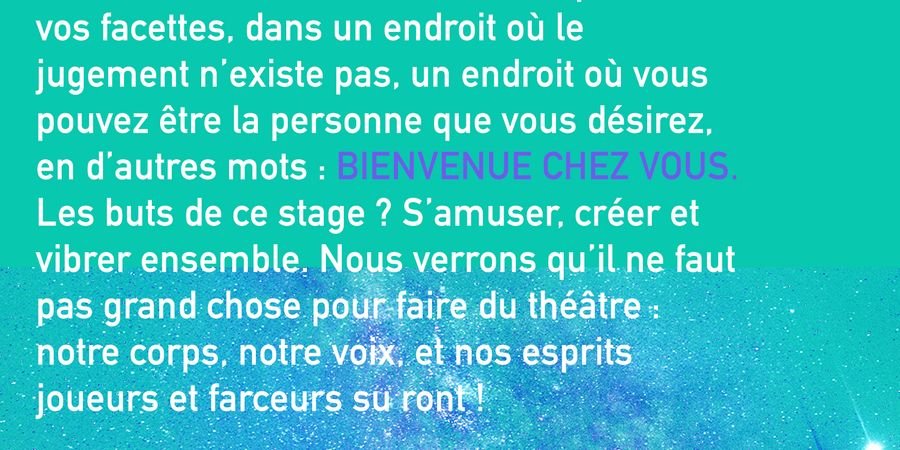 image - Stage Théâtre Ados
